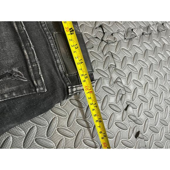 Moussy Vintage Lenwood Skinny‎ Jeans Black Distressed Pants Size 28 Womens - Picture 8 of 10